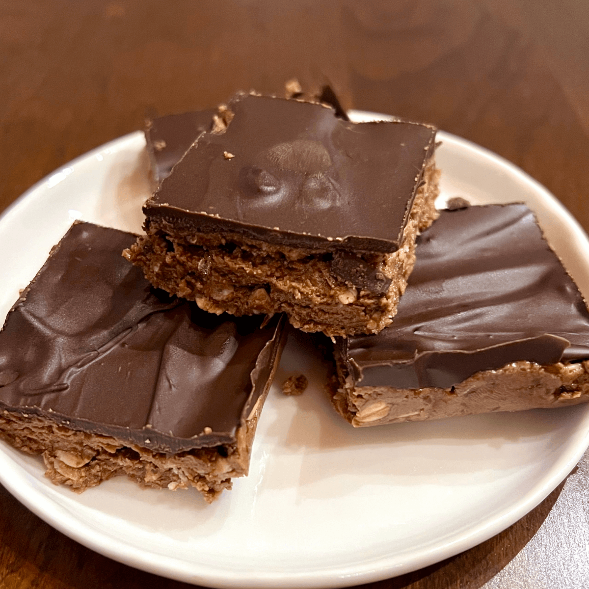 Chocolate Peanut Butter Protein Snack Bars