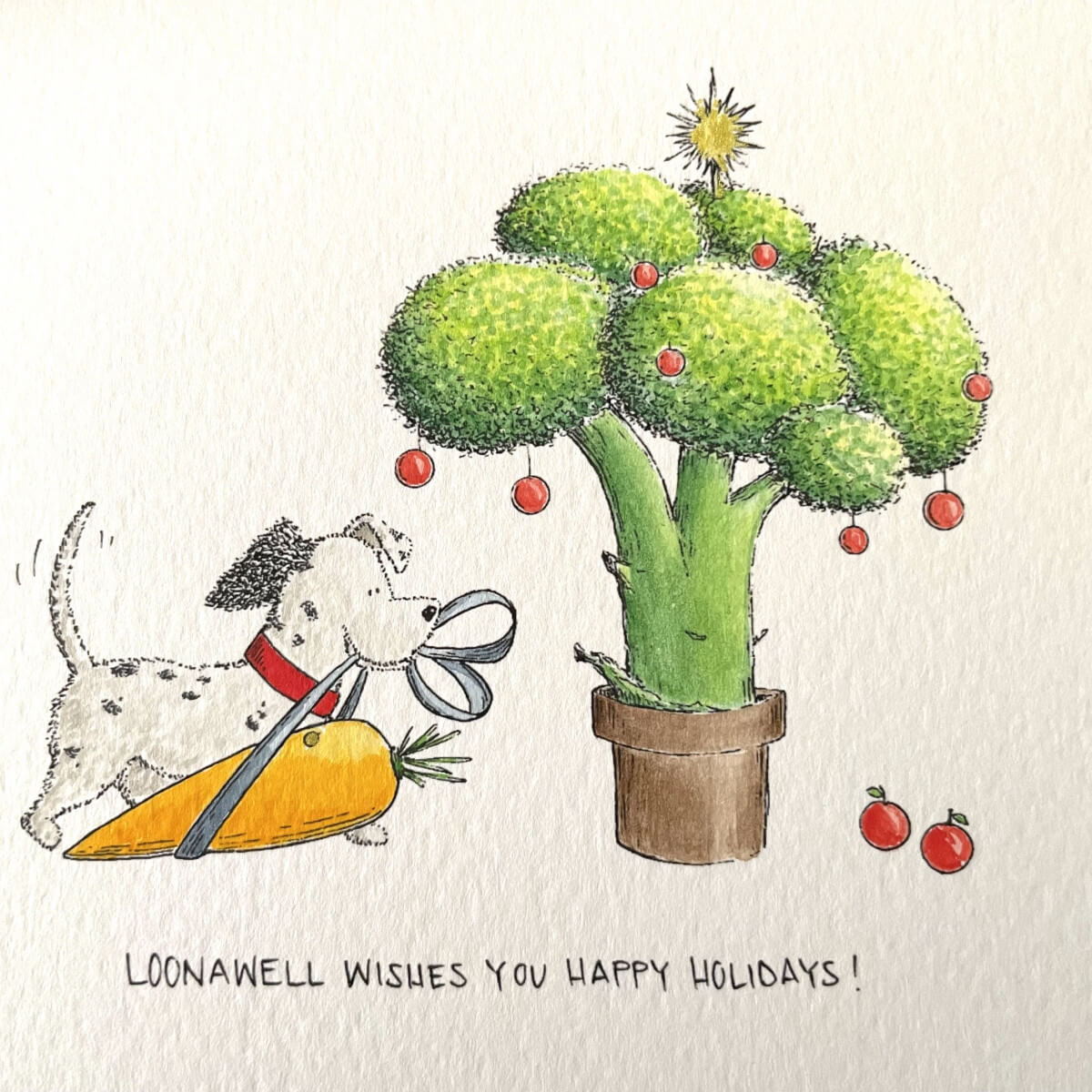 LOONAWELL and Yelena Wysling Create Limited Edition Holiday Cards