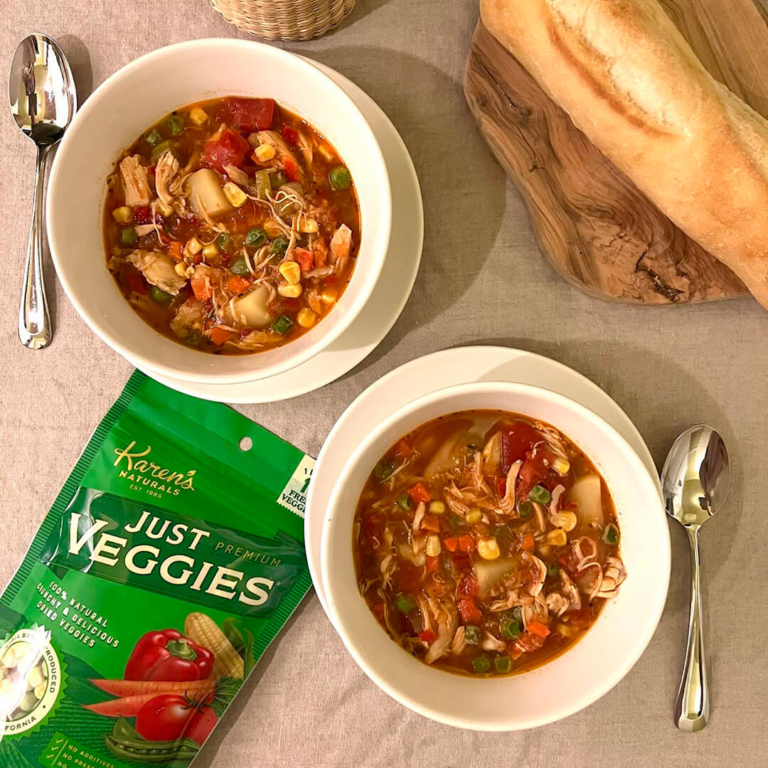 Just Veggie Soup, just in time for fall!