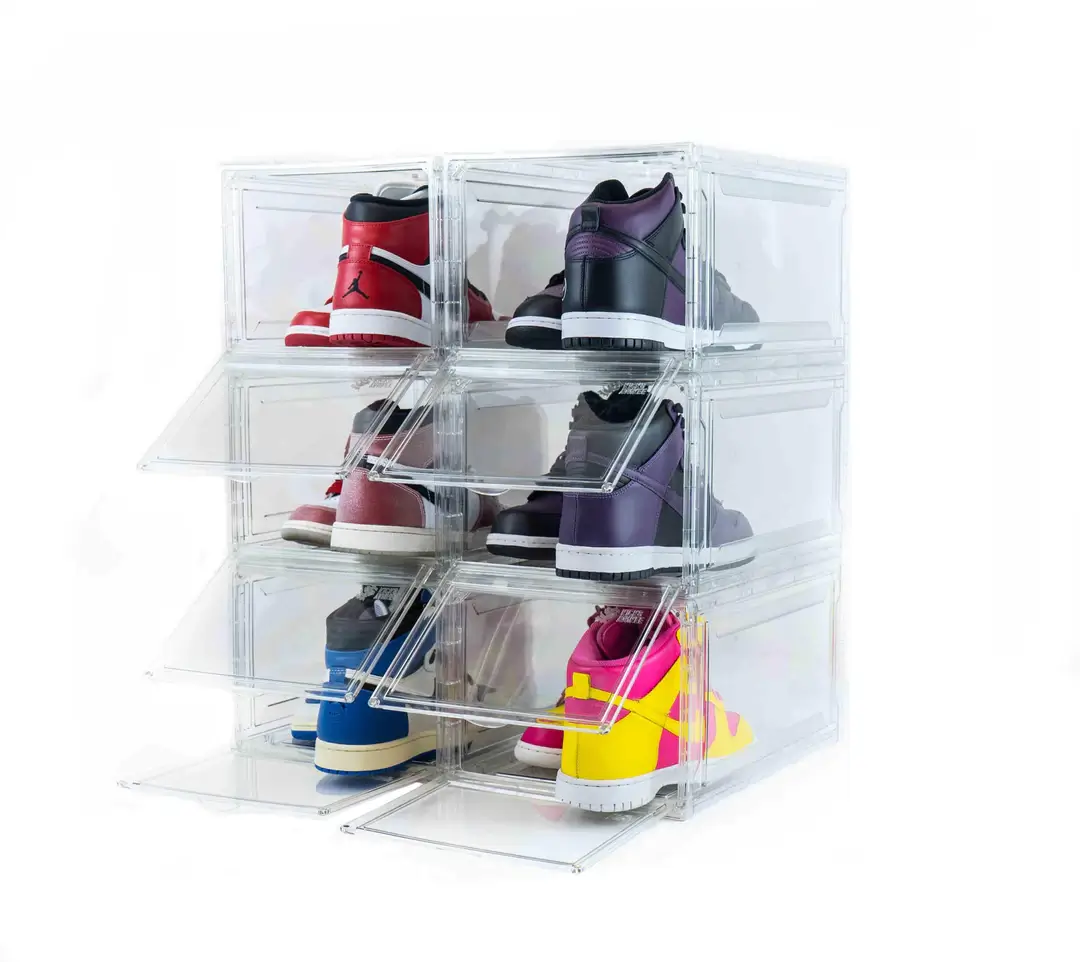 Premium Sneaker Storage Containers Drop Front