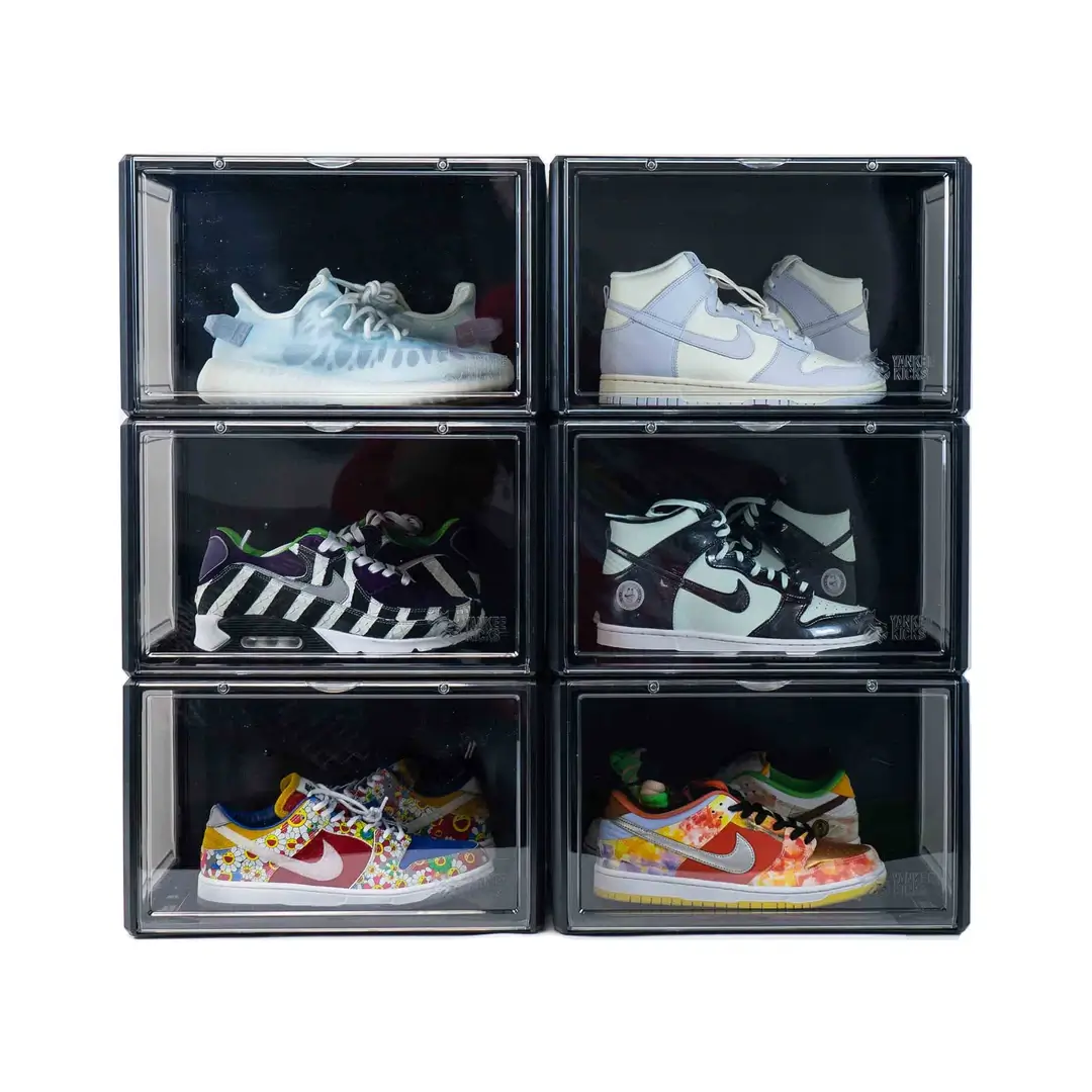 Sneaker Storage Box: Premium Sneaker Storage Containers Drop Side