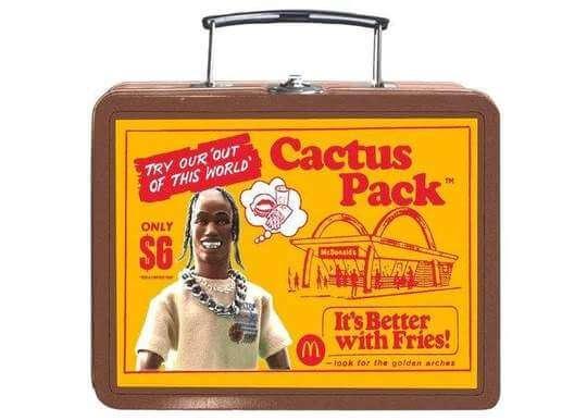 Travis Scott McDonalds Cactus Pack Vintage Metal Lunchbox