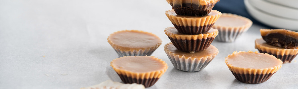 Plant-based peanut butter and cocoa cup