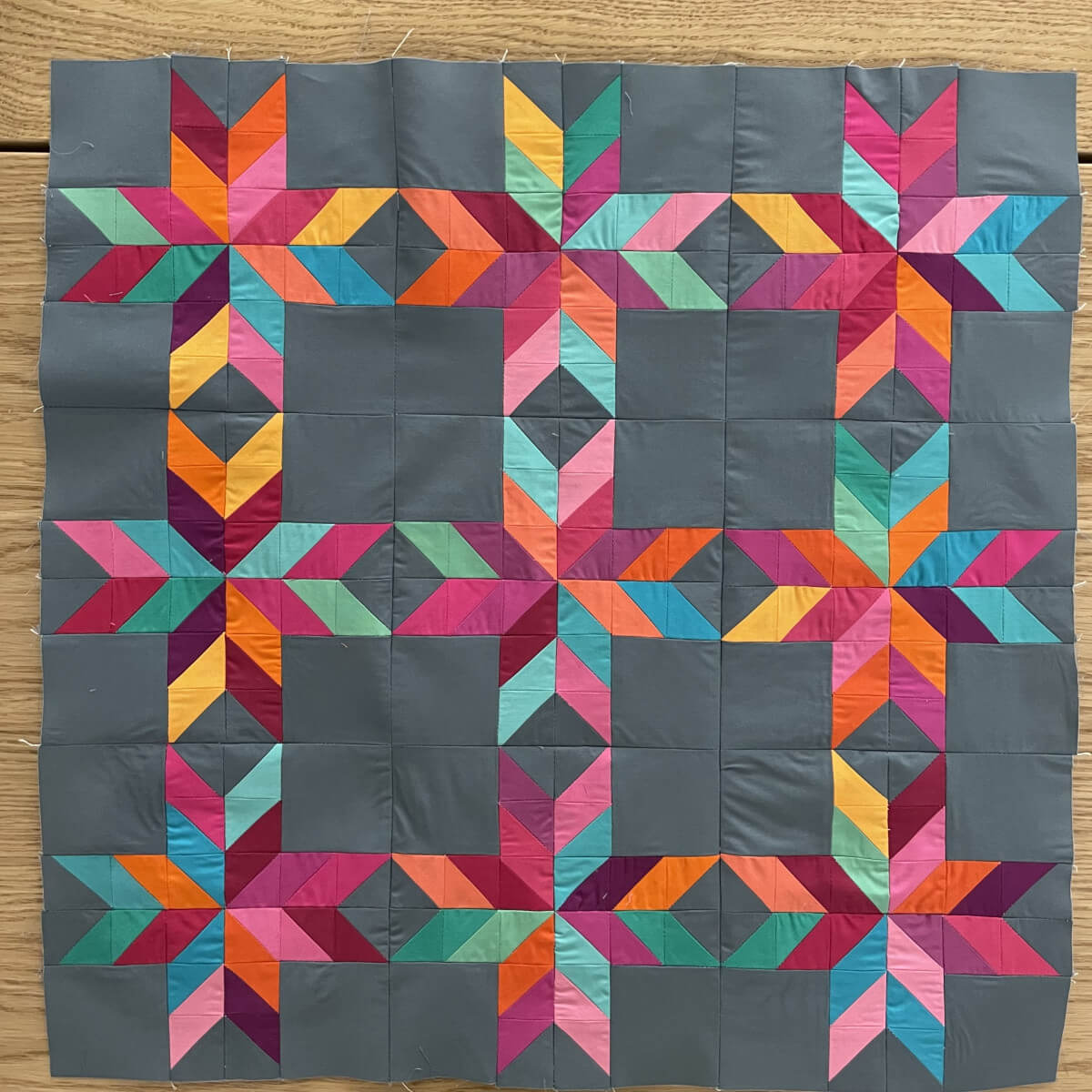 Silk Stars Quilt-along Week 5 - Let's put that quilt together now!