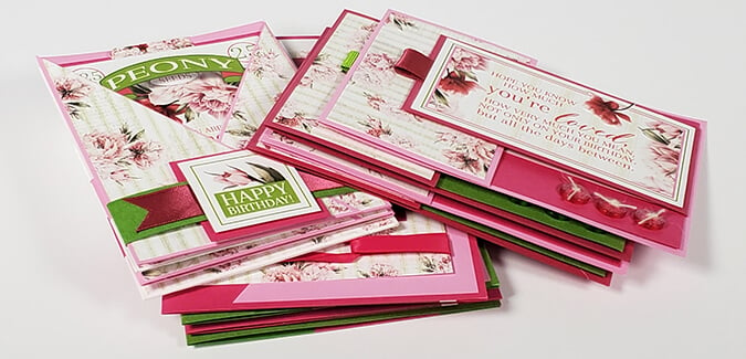 Peony Cards - a dozen floral beauties