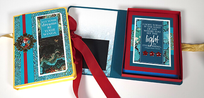 Transform the Turquoise Card kit into TWO holiday gifts.