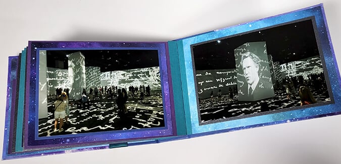Galaxy U-Hinge Book - A space for Van Gogh exhibit memories.