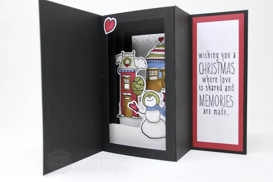 Storybook Tunnel Card with Christmas in the Neighborhood.