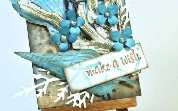 A Seashell tag featuring the Sea Breeze collection!