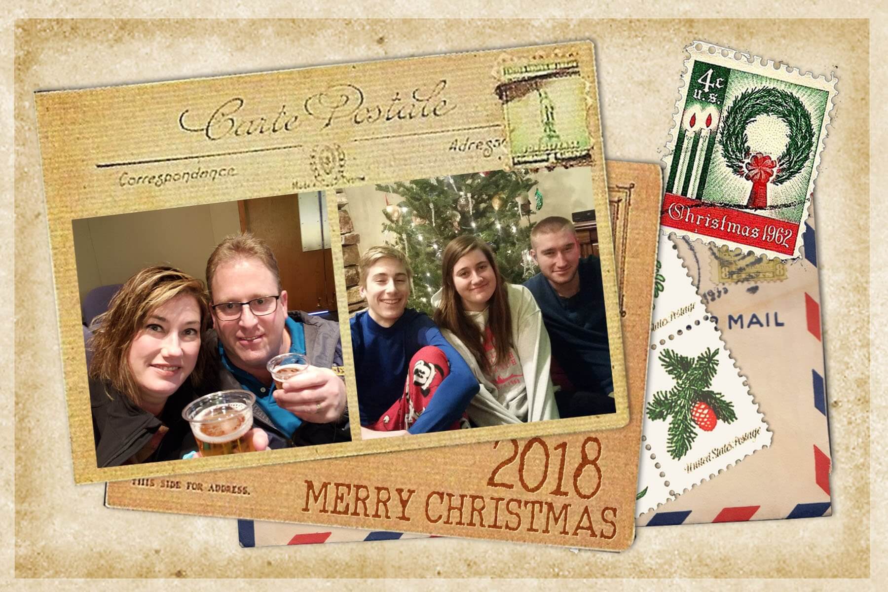 Holiday Mail Christmas cards - Hybrid makes it easy!