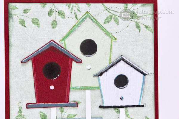 Birdhouses Card - Build a "tweet" embellishment with Julie