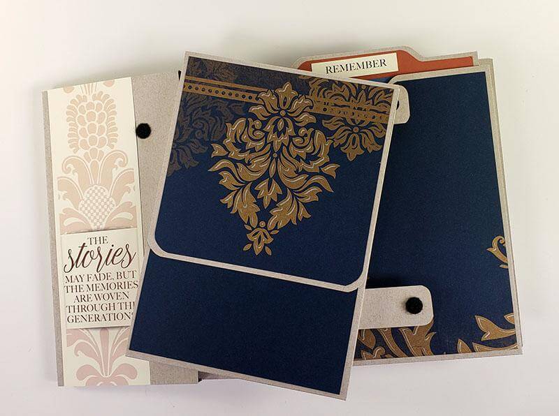 Make an elegant Damask journal and keepsake box.