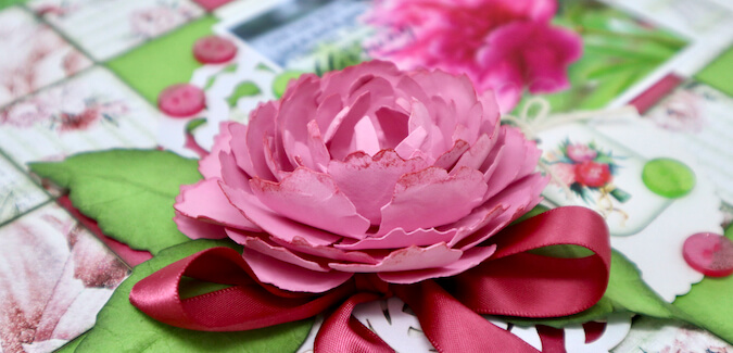 Paper Peony Wall Hanging - A picture perfect project!