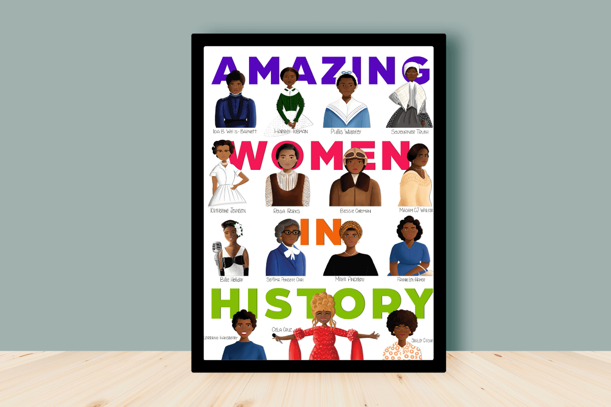 Black History Month Poster & Worksheets Celebrate Great Women
