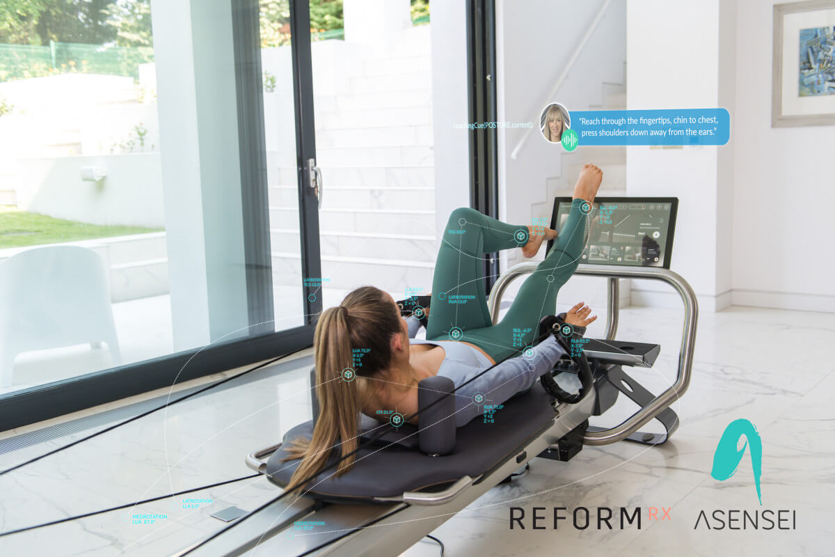 Pilates Reformer Use "asensei inside" For Real-Time Coaching