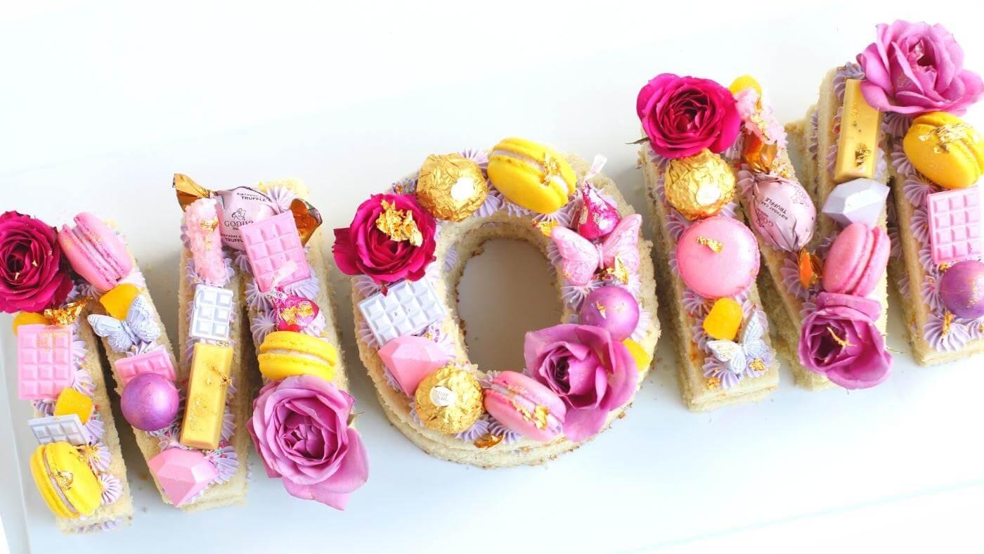 How To Make A Letter Cake!