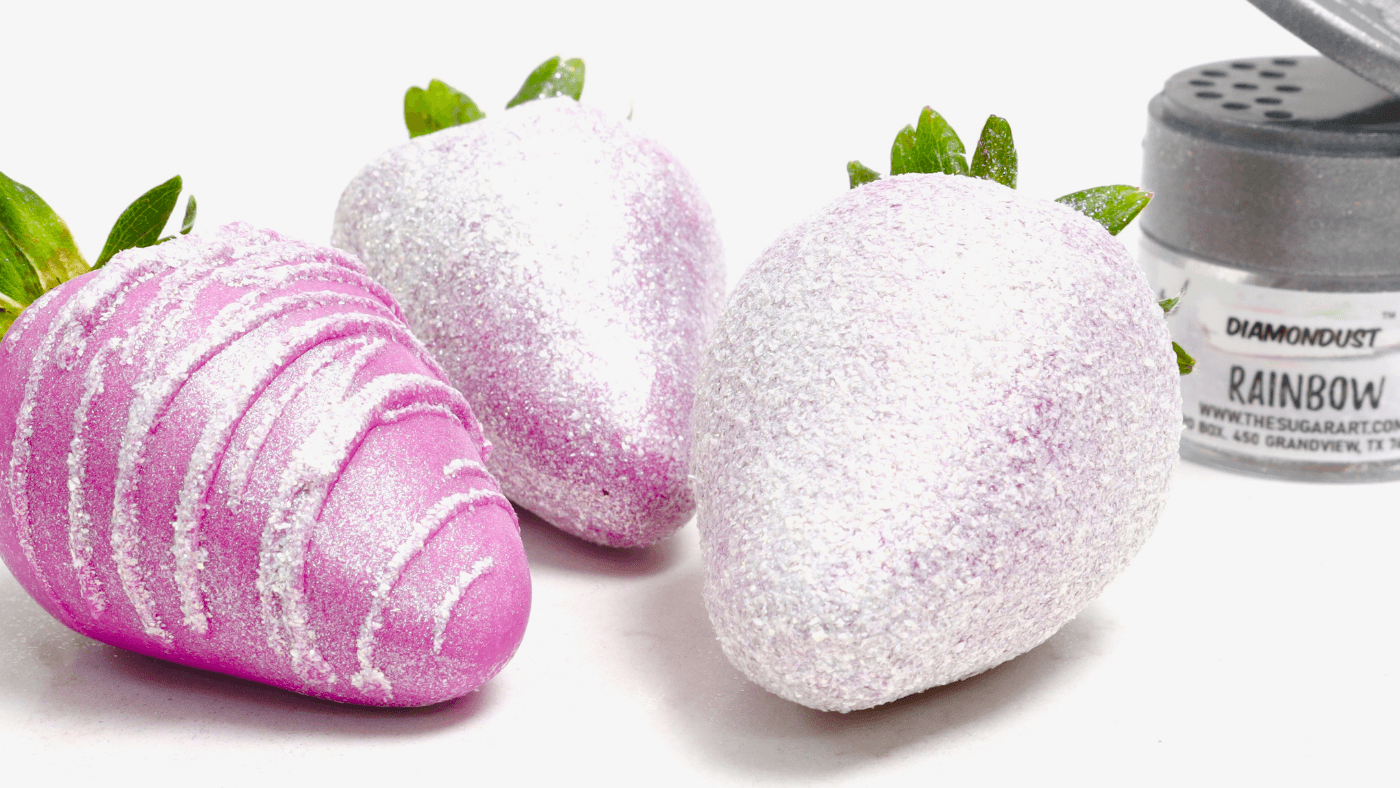 3 Ways to Make Edible Glitter Strawberries!