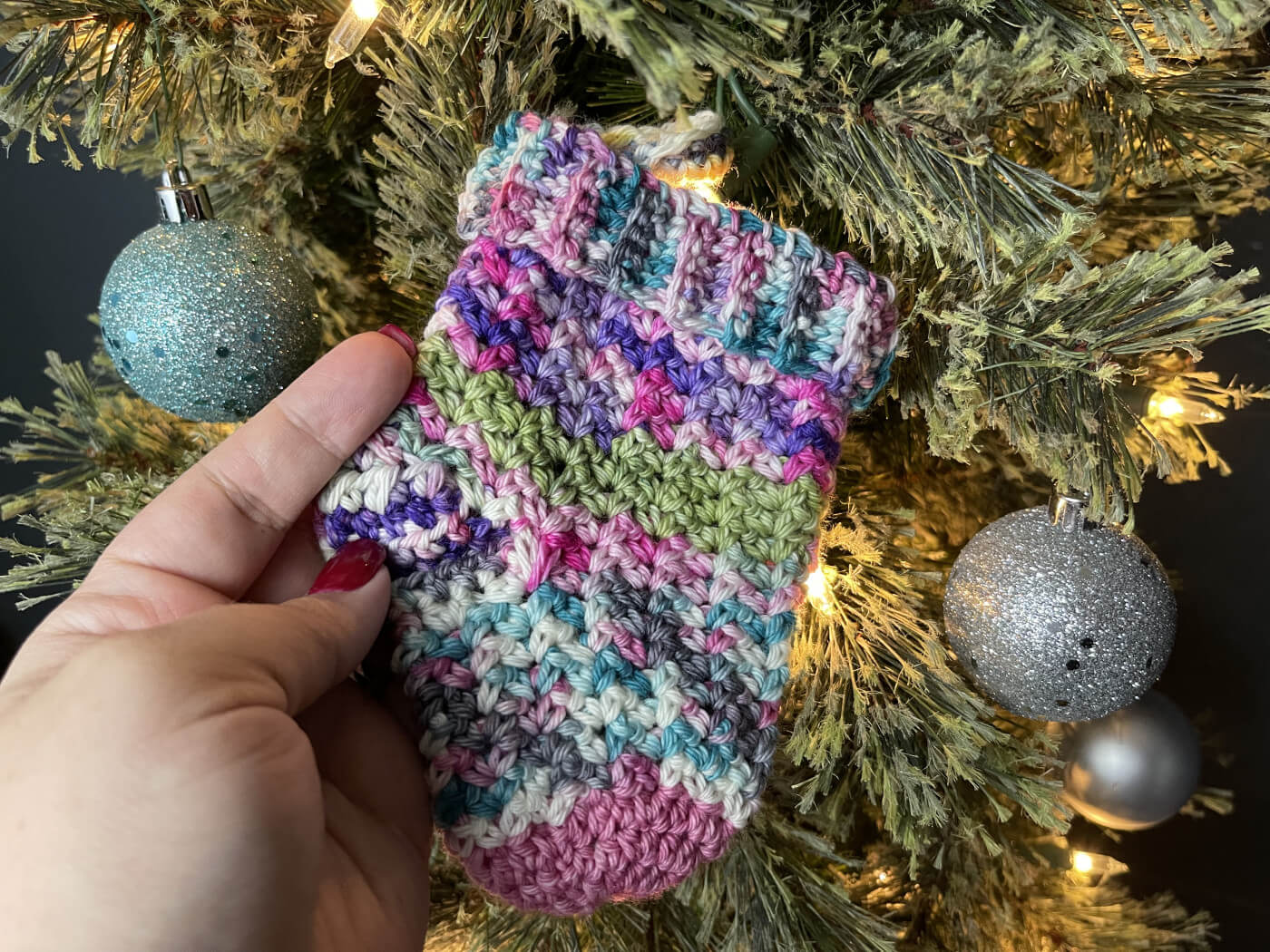 Nutcracker Stocking Mini Crochet Pattern