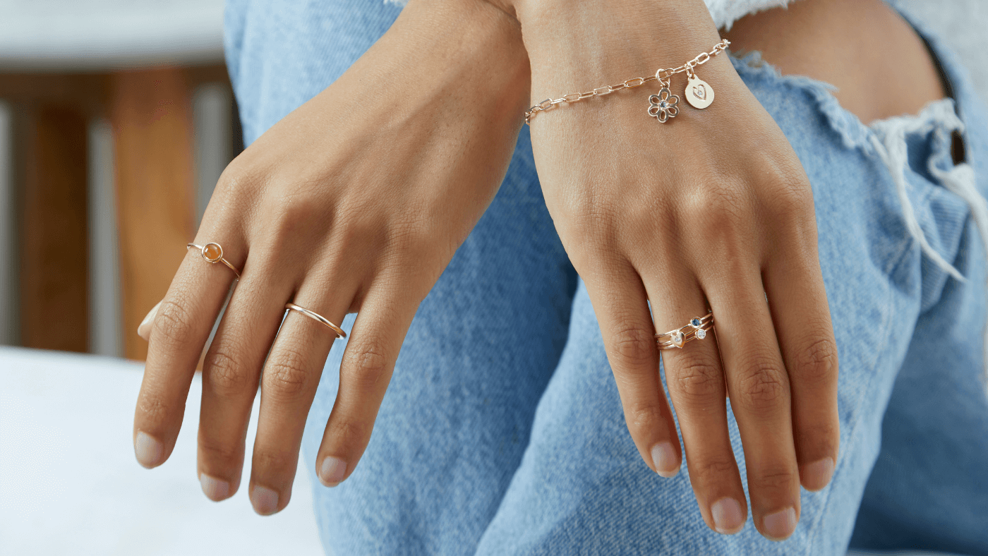 How to Shop & Wear Solid Gold Stacking Rings