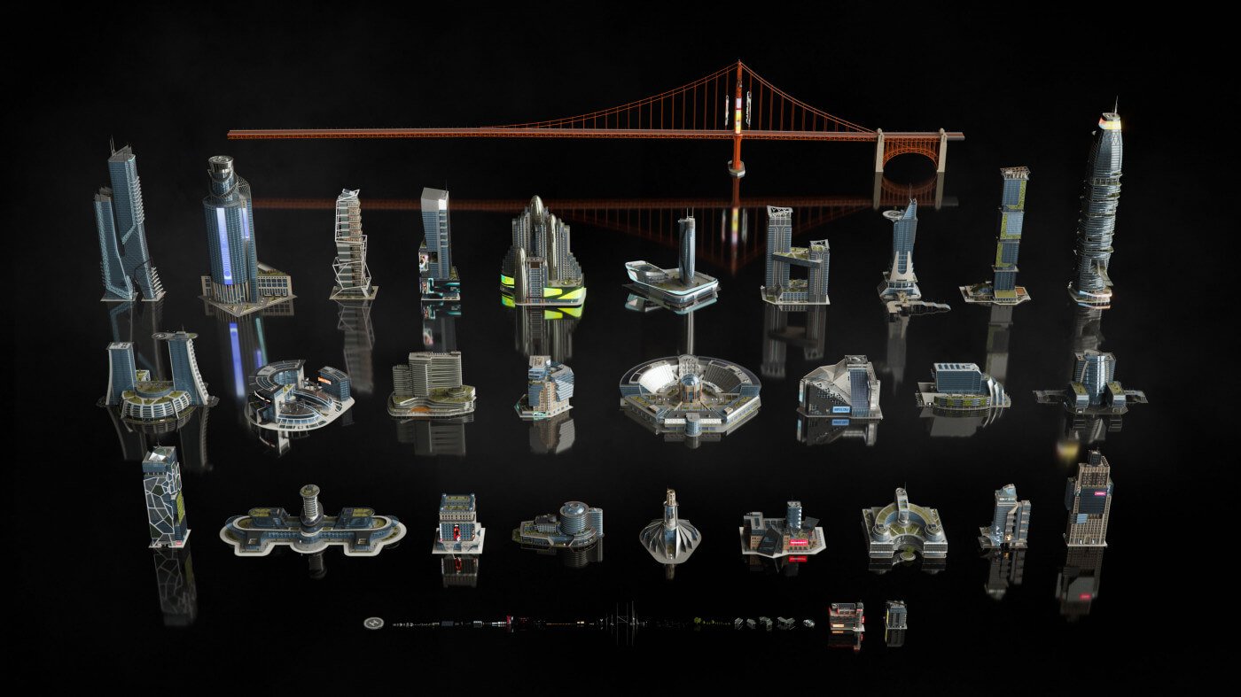 What’s Possible with Neo San Francisco 3D Assets from KitBash3D?