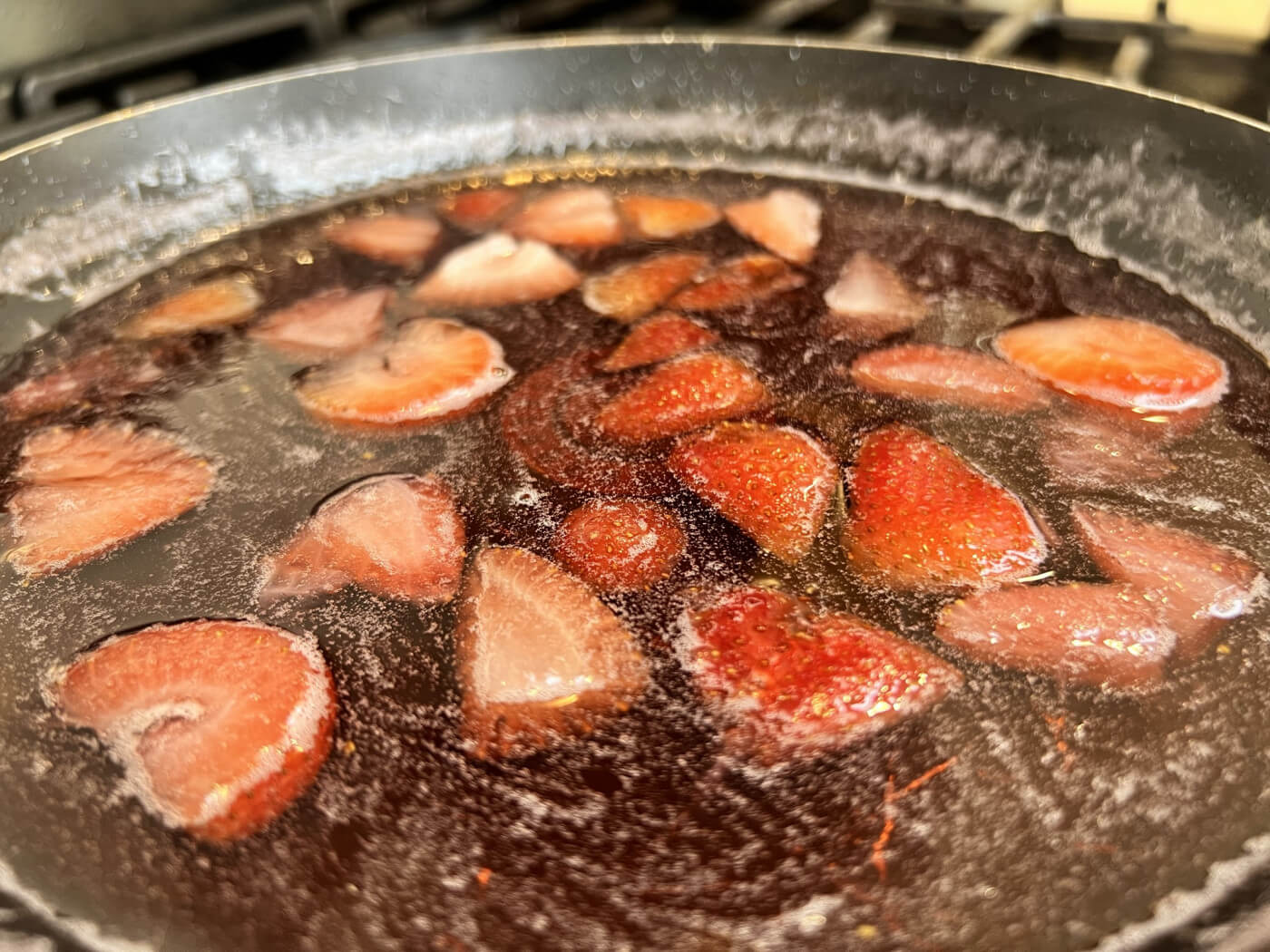 Homemade Strawberry Simple Syrup