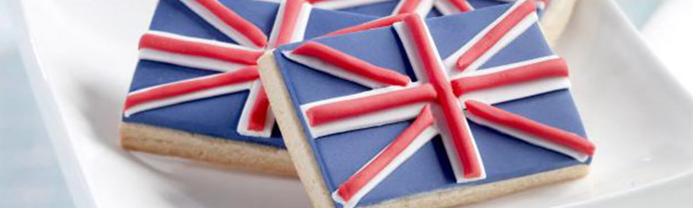 Union jack biscuits