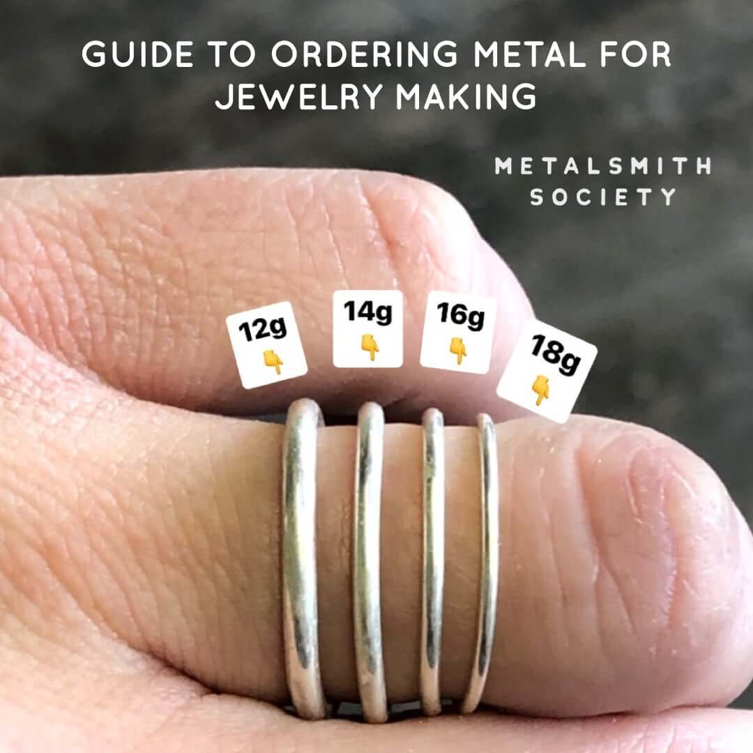 METALSMITH SOCIETY'S GUIDE TO ORDERING METAL FOR JEWELRY MAKING