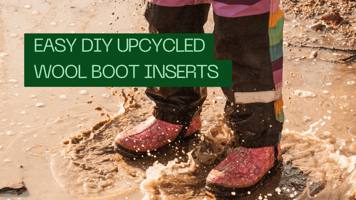 Easy Upcycled DIY Wool Boot Inserts