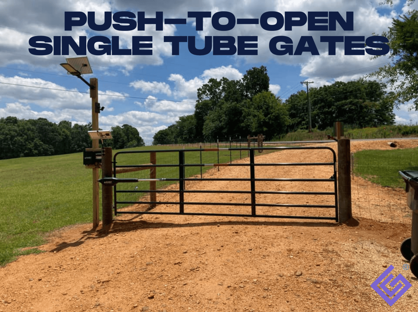 Automatic Gate Openers For Single Push To Open Tube Gates