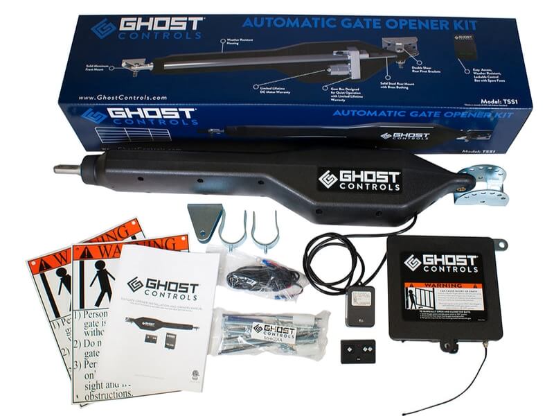 Ghost Controls® TSS1 Single Automatic Gate Opener Kit