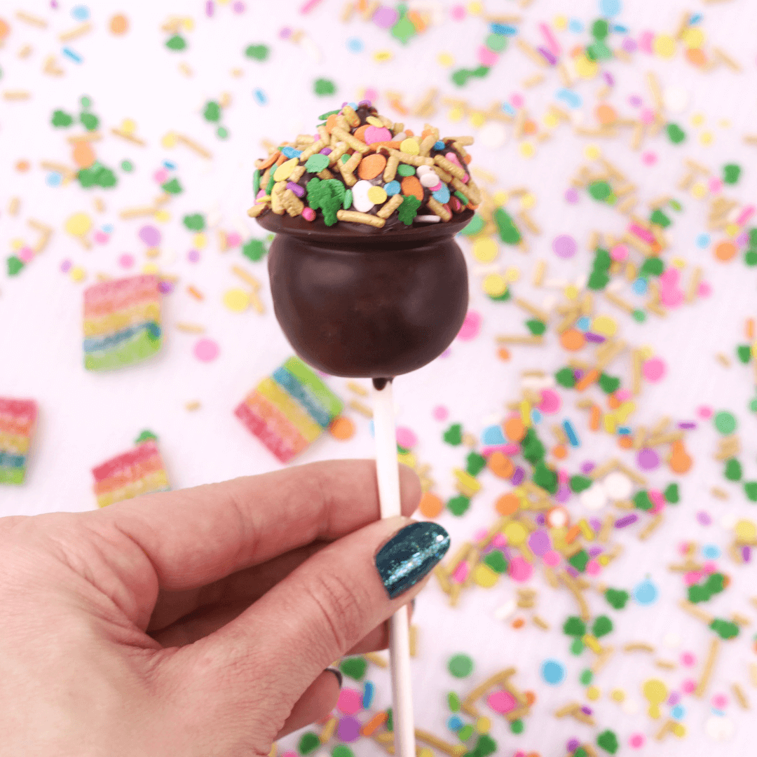 Pot Of Gold Brownie Style Cake Pops