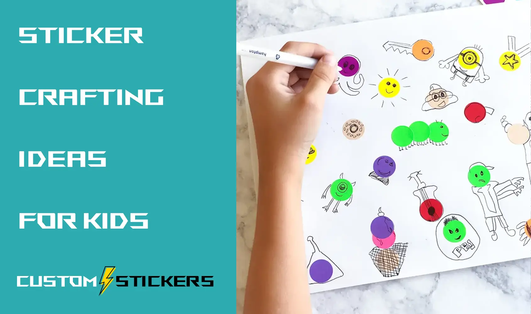 How to use Stickers for Children's Crafts