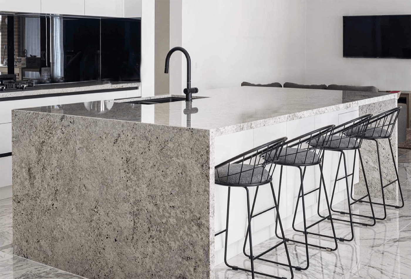 Create a Beautiful White Worktop with Colonial Granite