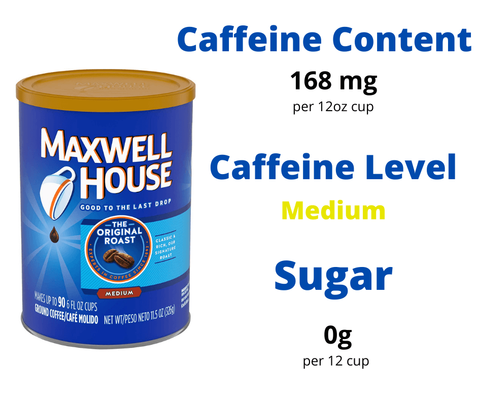 How Much Caffeine Is In Maxwell House Original Roast Coffee?