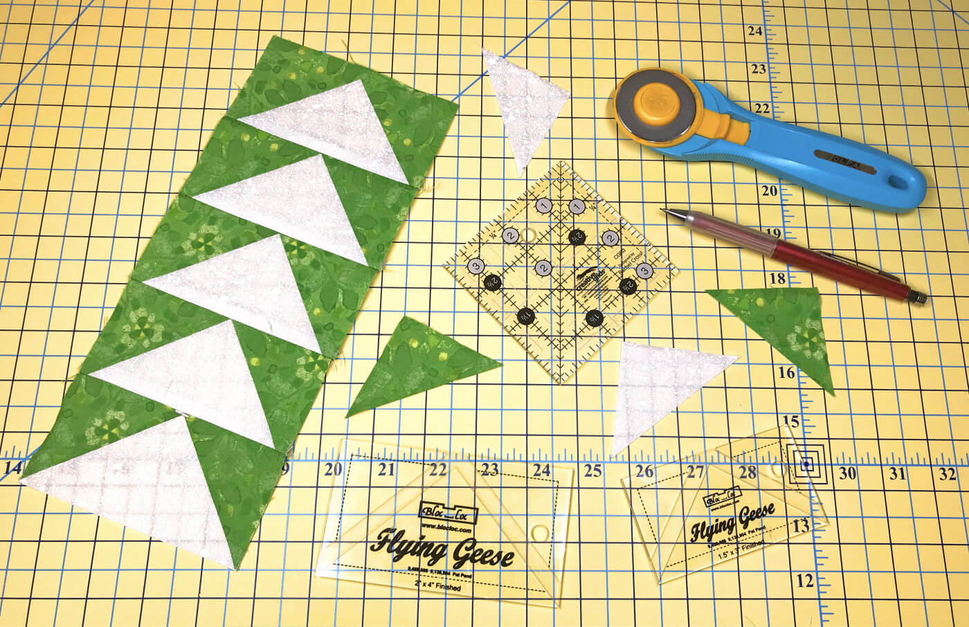 Flying Geese Tutorial - Includes Cutting Chart
