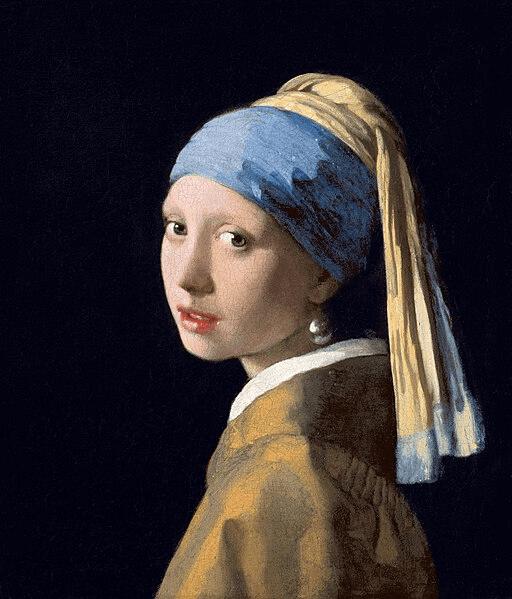 Polymer Clay Color Palettes:  The painting by Johannes Vermeer, The Girl with the Pearl Earring.  
