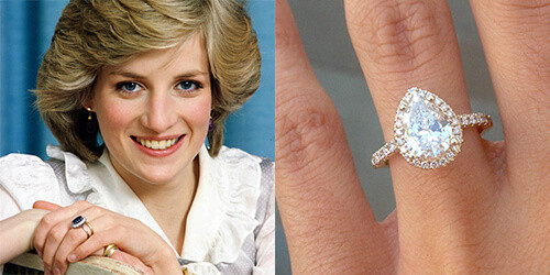 engagement ring trends by decade: 1980s