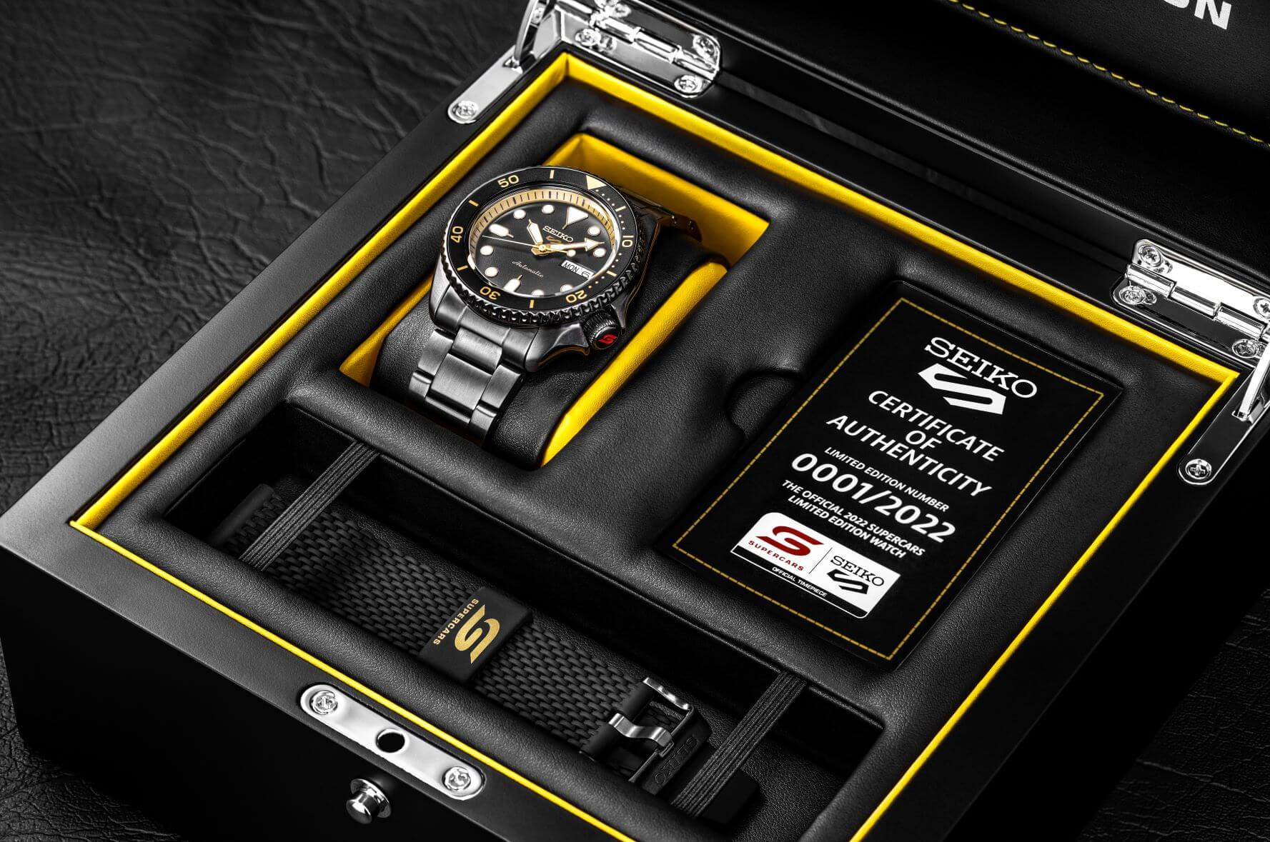 Seiko 5 Supercars Limited Edition Automatic Watch. Box 
