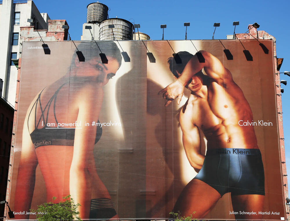 How Calvin Klein Started - Calvin Klein billboard advertisement 