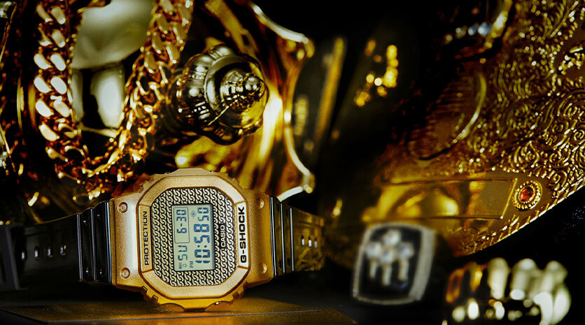 Step Up Your Street Style Game With The New G-Shock DWE5600HG-1 Gold Chain Watch | Features