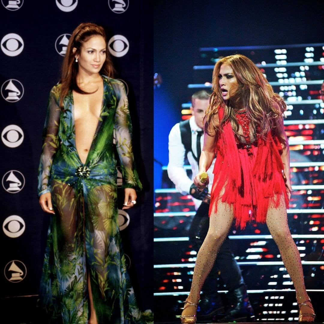 Jennifer Lopez Versace/On stage