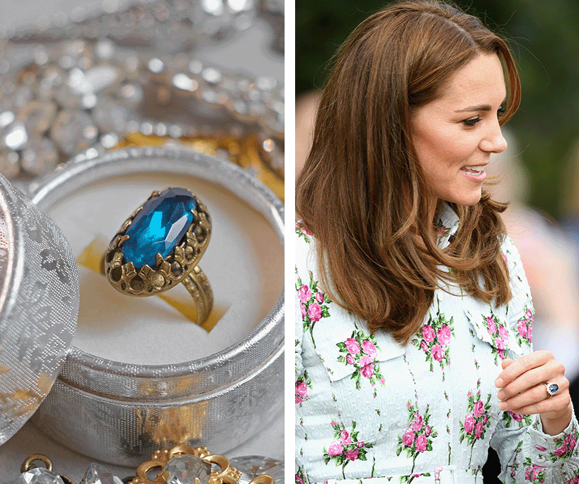 a roundup of our best Sapphire Engagement Rings: Kate Middleton  