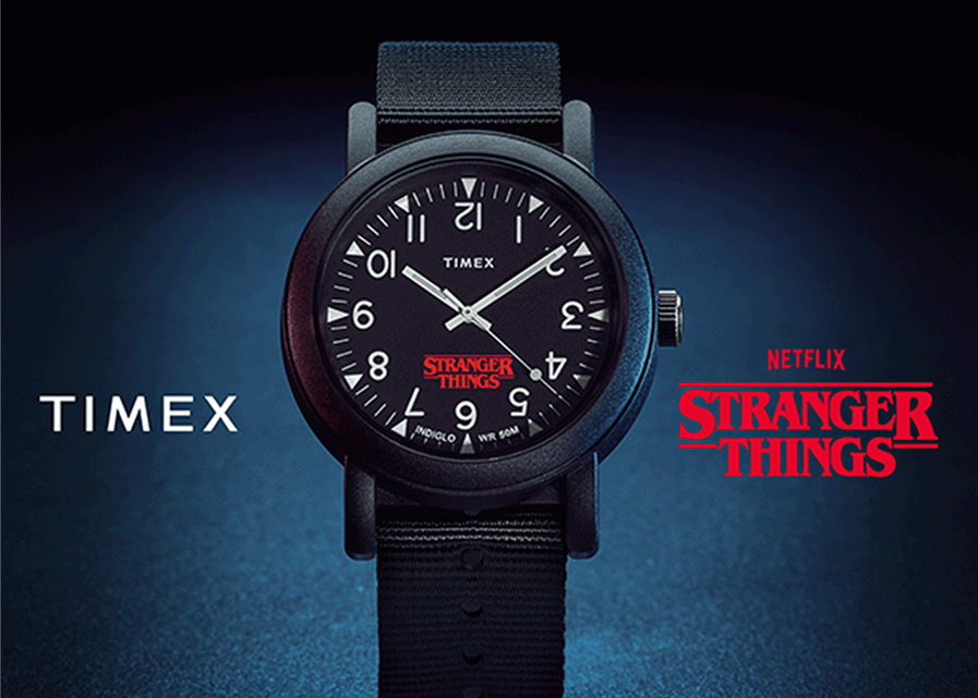 Stranger Things Timex Watches. Special edition Timex Camper in dark graphic.