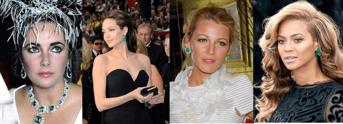 What is the birthstone for May - Hollywood celebrities in wearing Emerald Jewellery