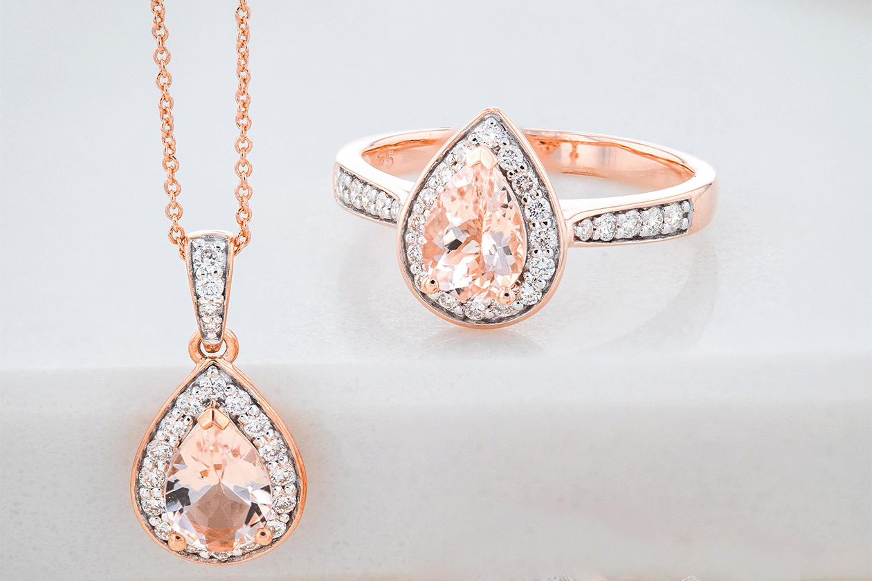 what is morganite? a colour chart
