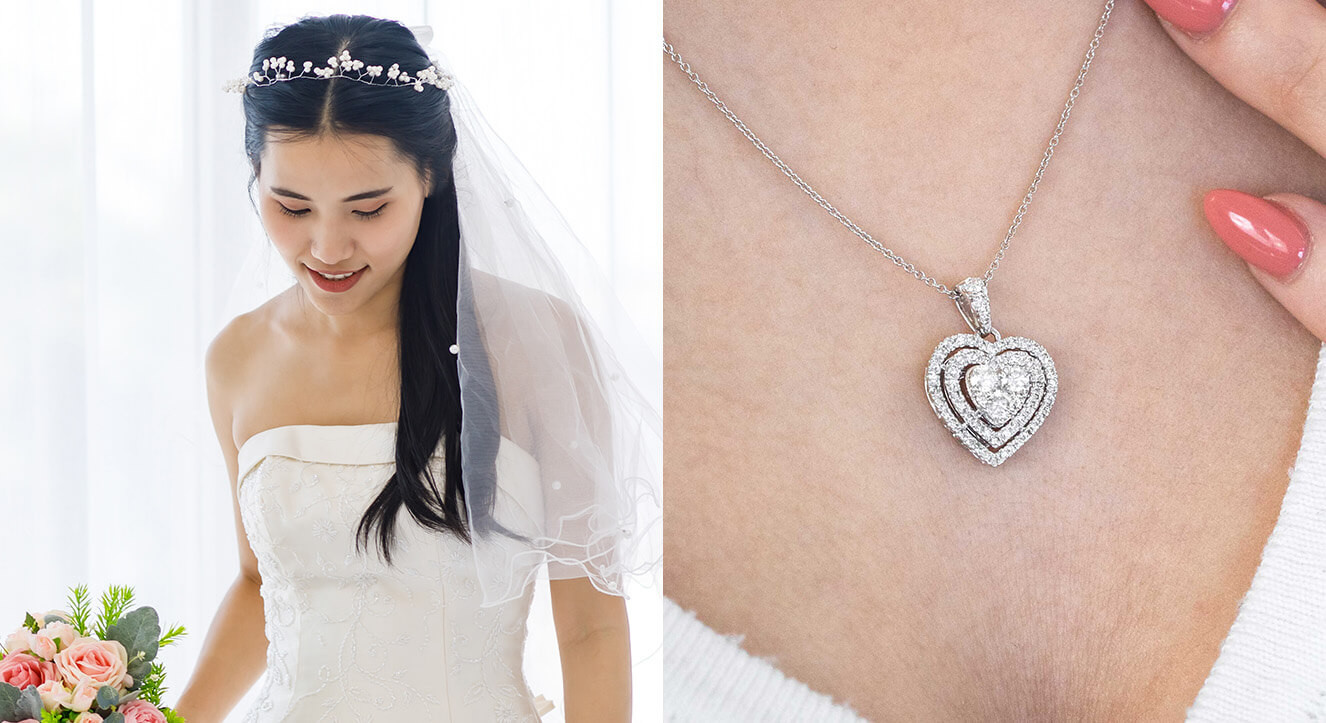 What Jewellery To Wear With Your Wedding Dress? A Guide | Strapless Dress