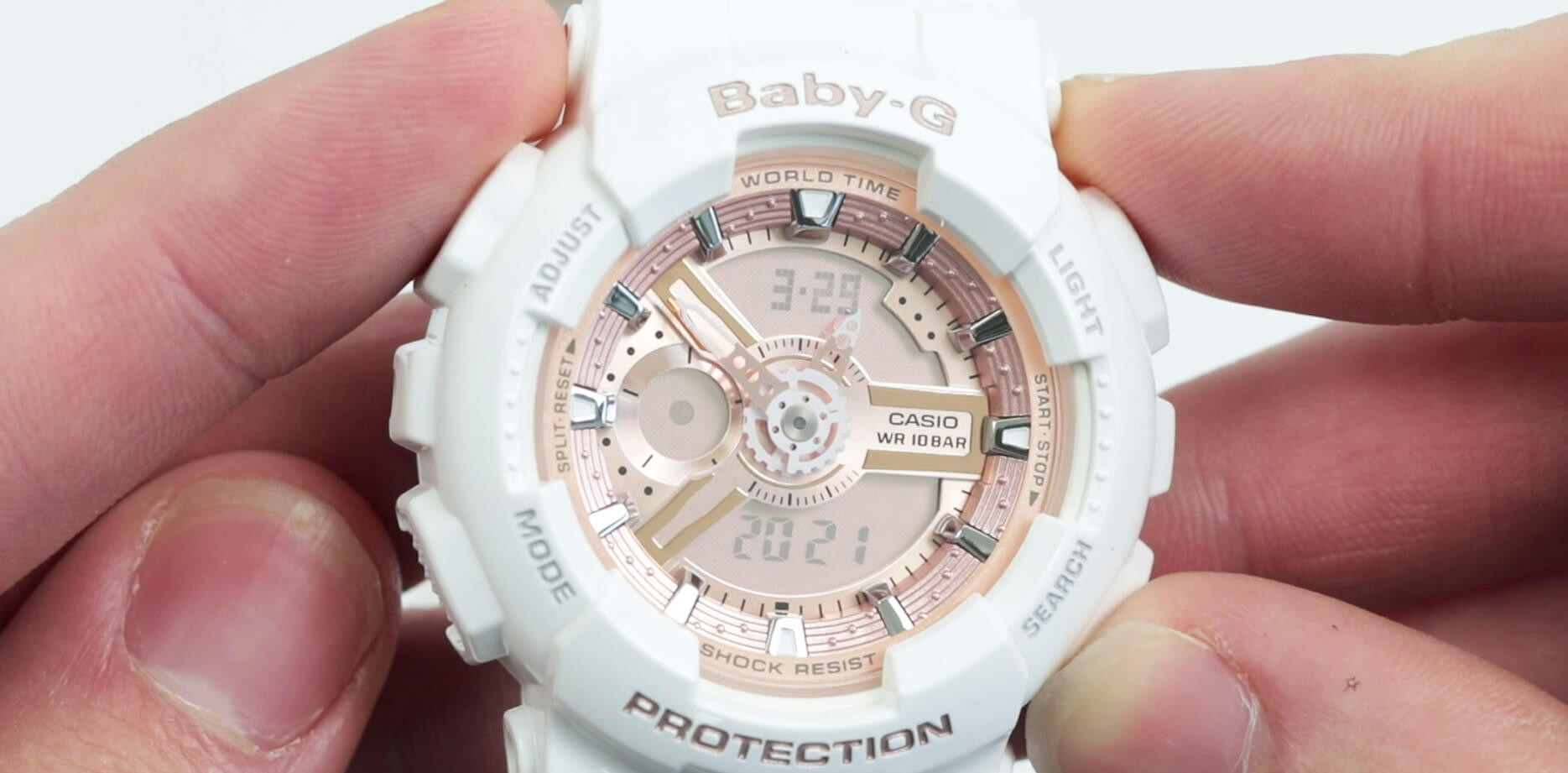 how to change time baby-g watch: step 10
