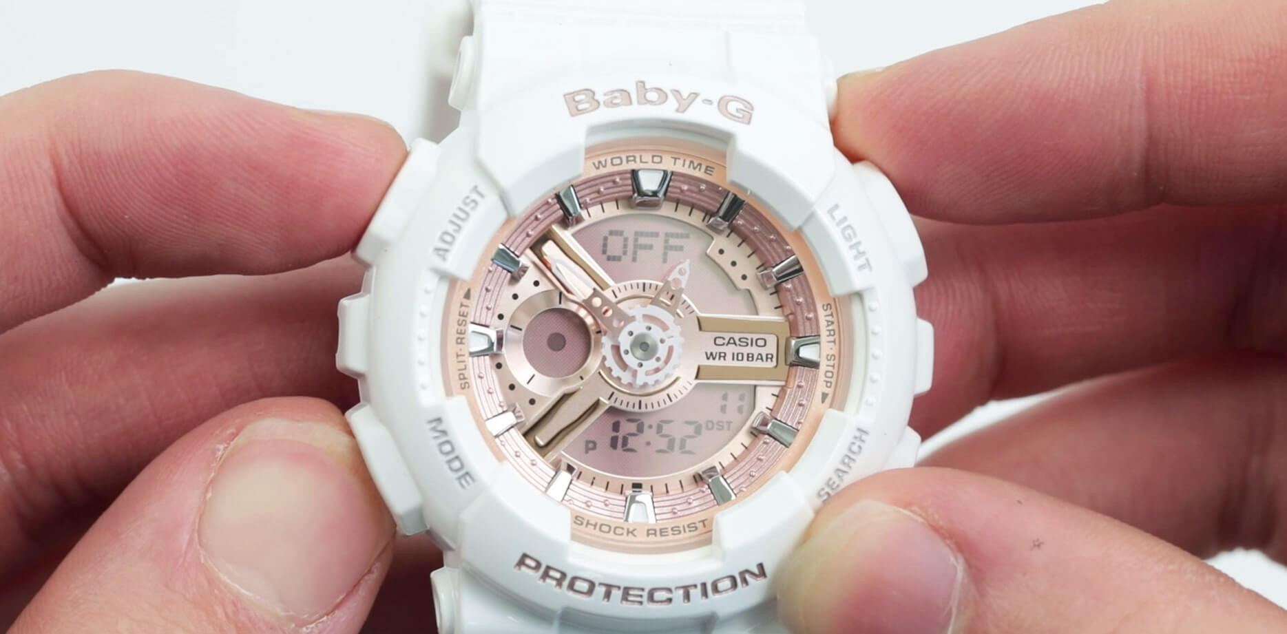 how to change time on baby-g watch: step 3