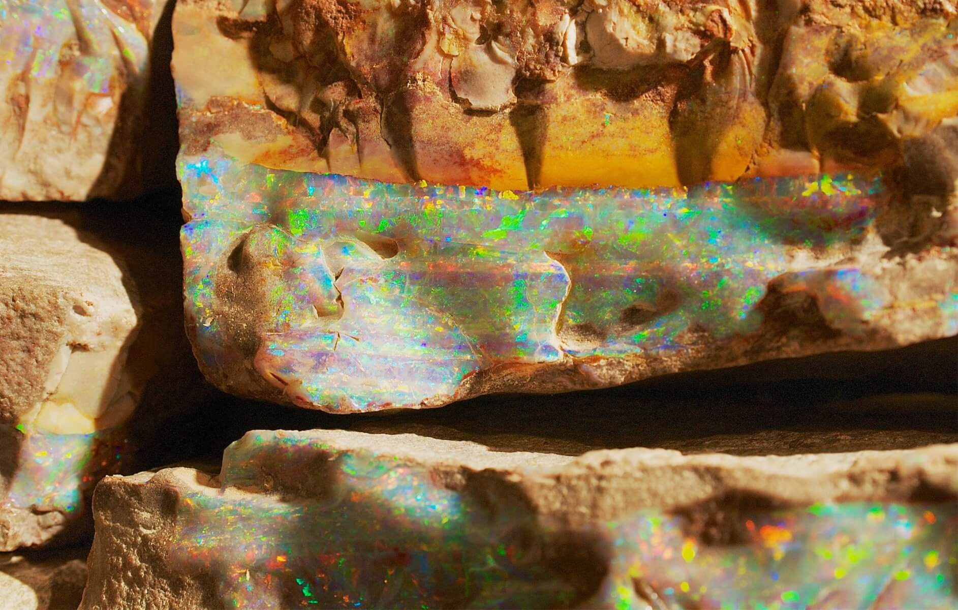 opal in stone