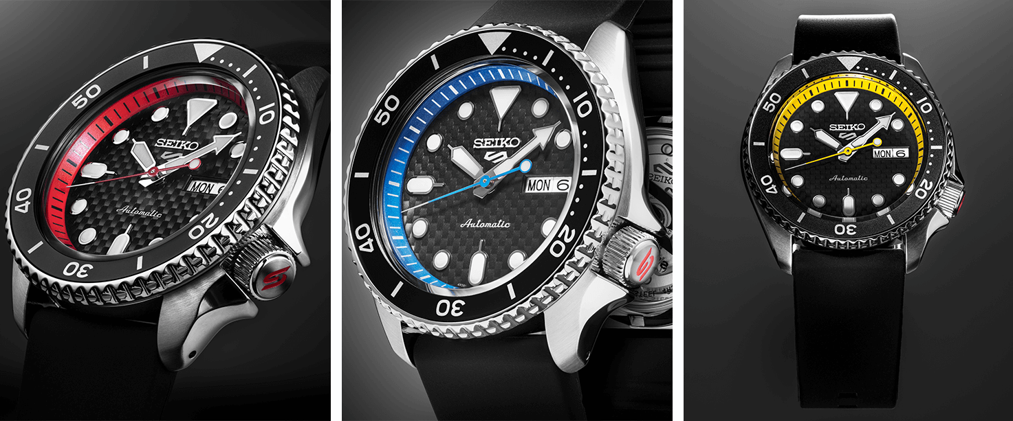 Seiko 5 Supercars Limited Edition. Special Edition Supercars Watches.